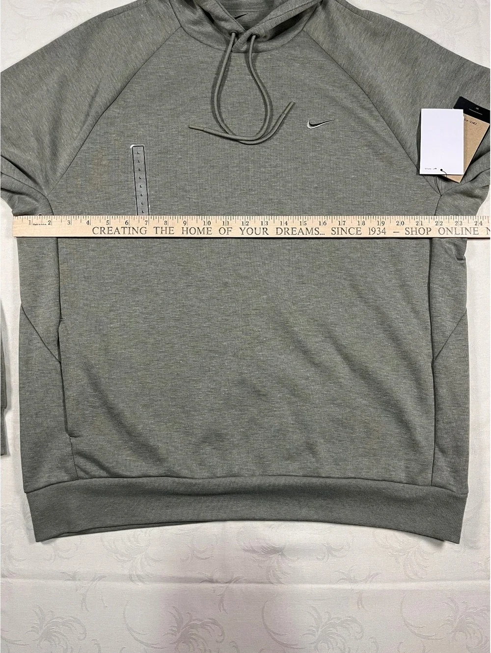 Nike Training Sportswear Solo Swoosh Training Fleece Hoodie Olive Green Large